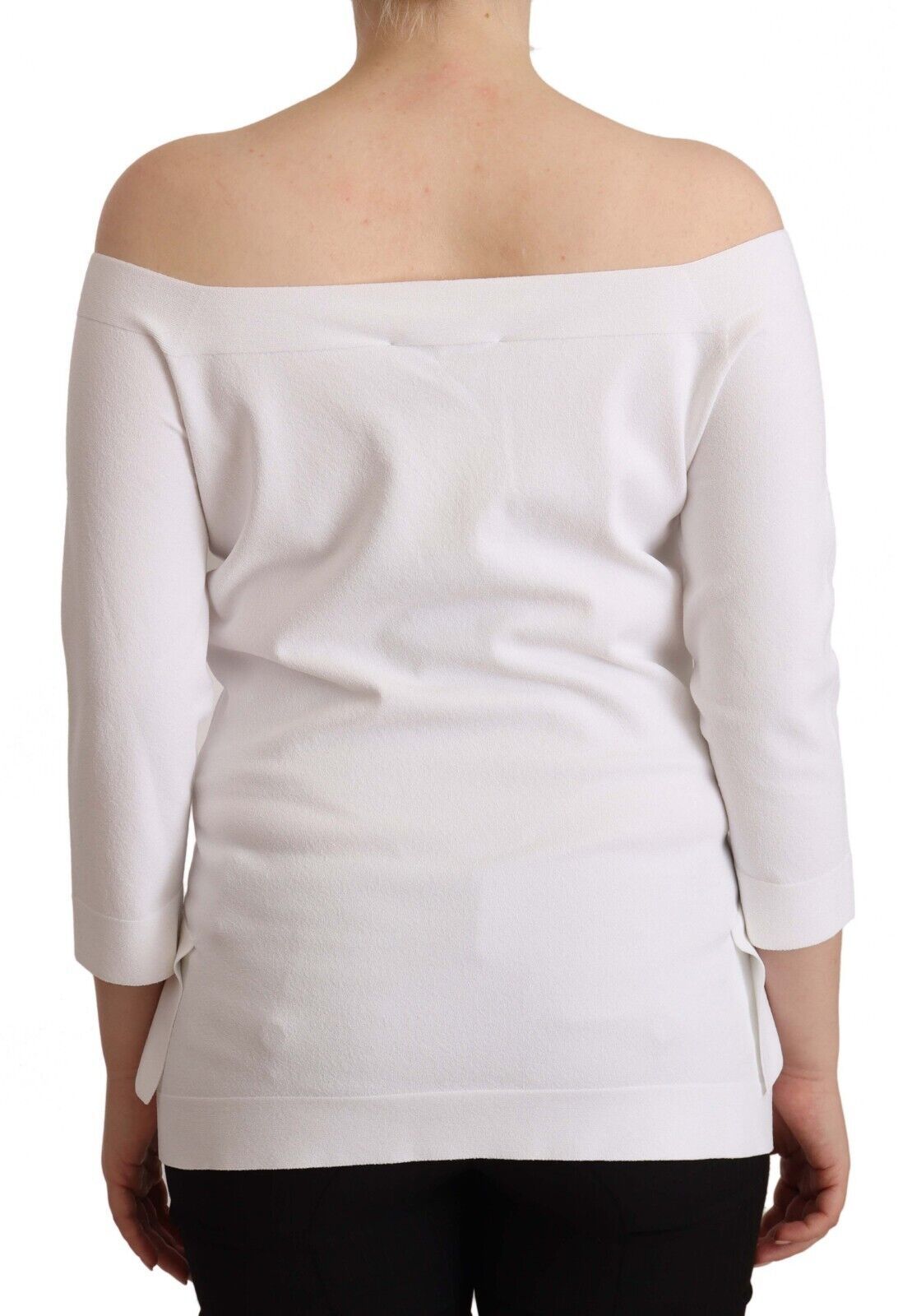 EXTERIOR White Long Sleeves Off Shoulder Women Top Blouse EXTERIOR
