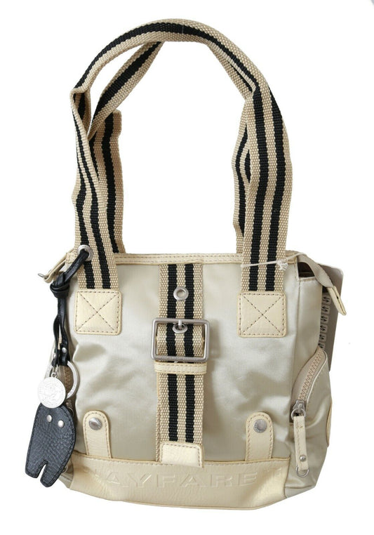 WAYFARER Beige Handbag Shoulder Tote Fabric Purse WAYFARER
