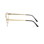 Frankie Morello Gold Metallic Fiber Men's Frame Aviator Eyeglasses