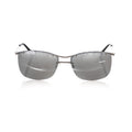 Frankie Morello Silver Metallic Fibre Men Sunglass