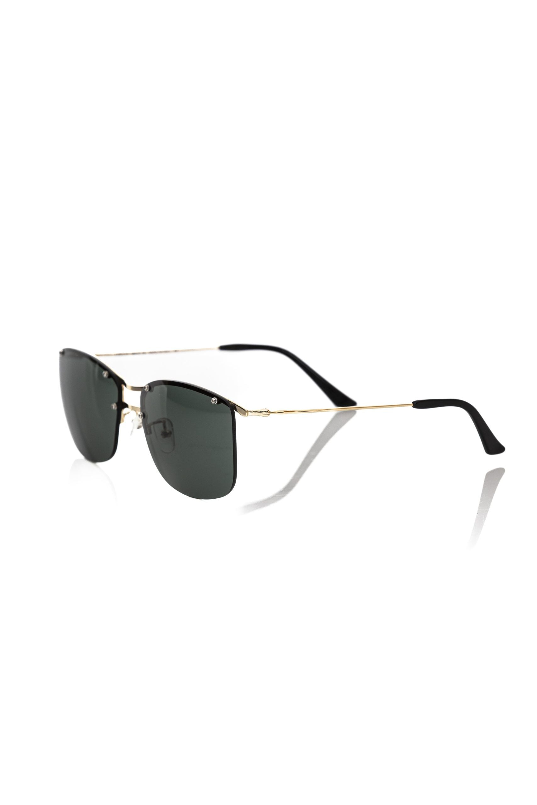 Frankie Morello Black Metallic Sunglass for Men