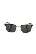 Brown metallic men's sunglasses by Frankie Morello with sleek frame and tinted lenses, stylish accessory for men.