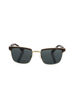 Brown metallic men's sunglasses by Frankie Morello with sleek frame and tinted lenses, stylish accessory for men.