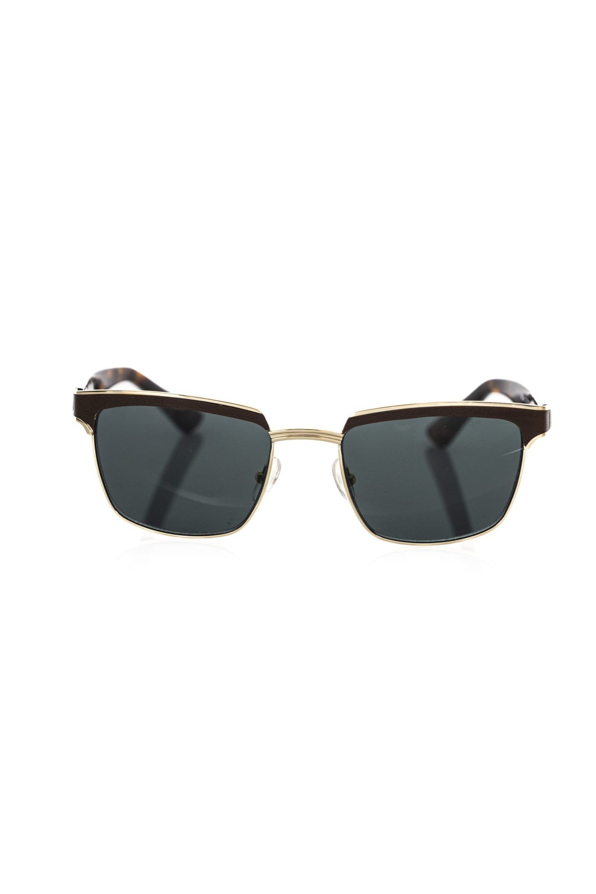 Brown metallic men's sunglasses by Frankie Morello with sleek frame and tinted lenses, stylish accessory for men.
