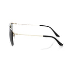Frankie Morello black metallic fibre men's sunglasses with sleek frame and dark tinted lenses.