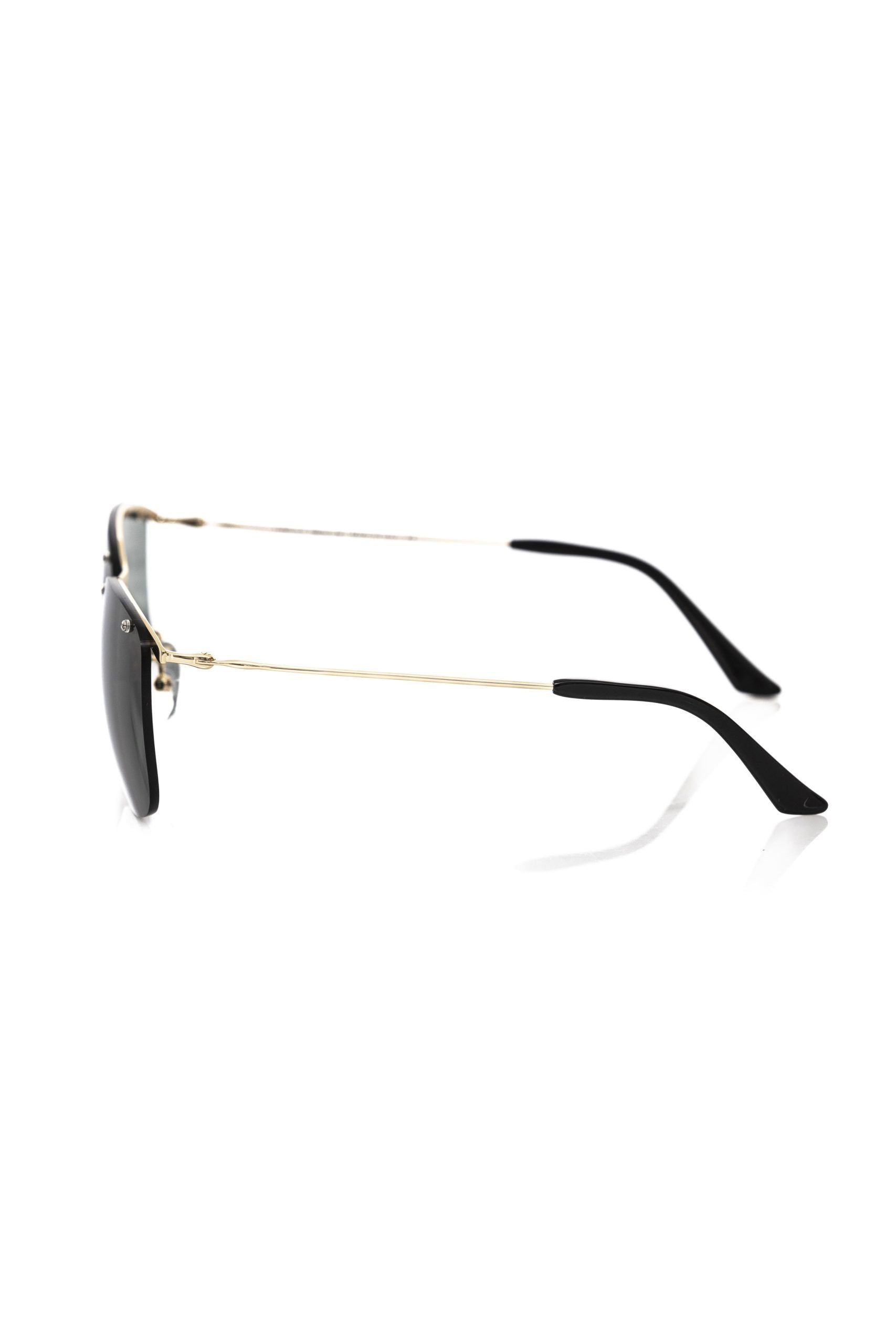 Frankie Morello Black Metallic Sunglass for Men
