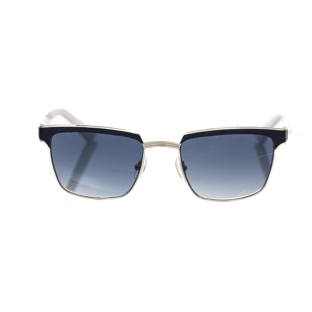 Frankie Morello Black Metallic Fiber Men's Sunglass