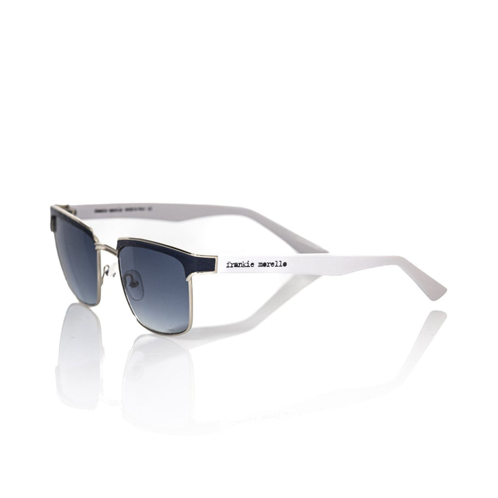Frankie Morello Black Metallic Fiber Men's Sunglass