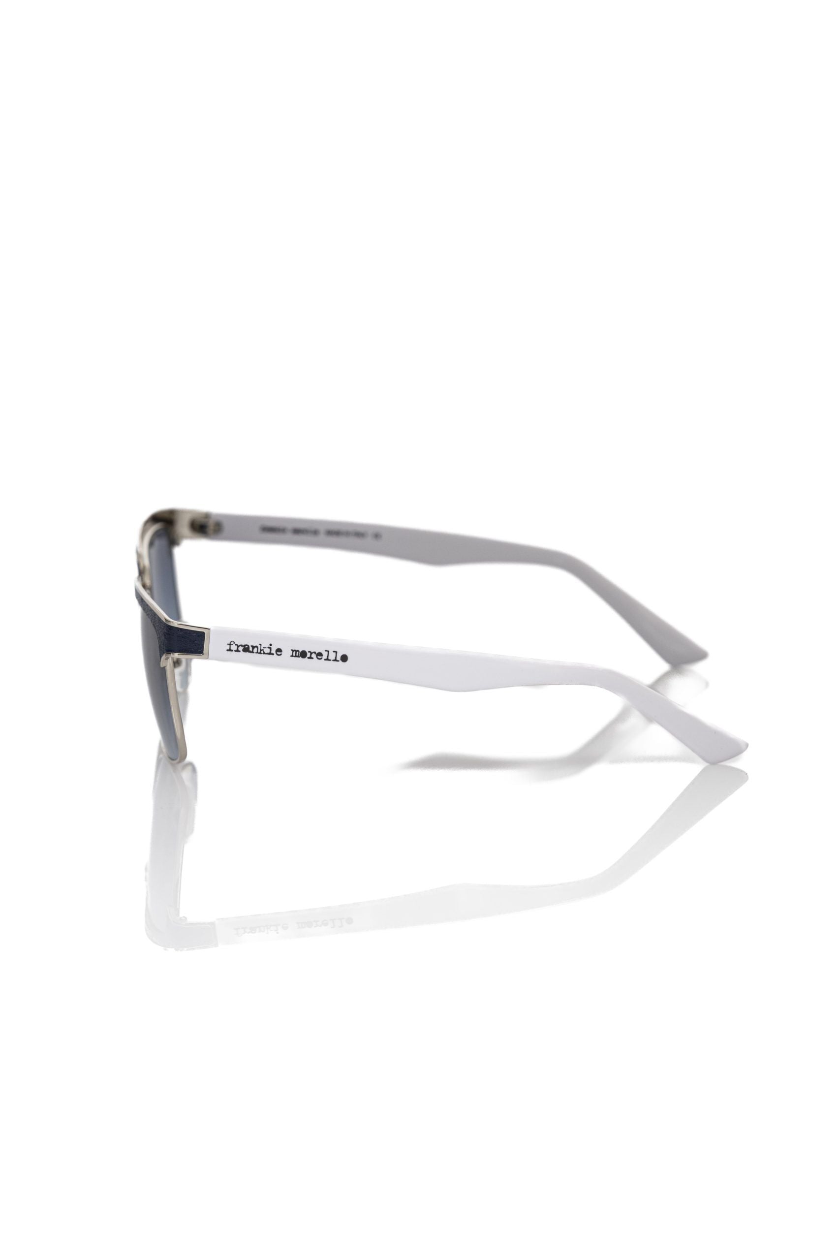 Frankie Morello Black Metallic Fiber Men's Sunglass