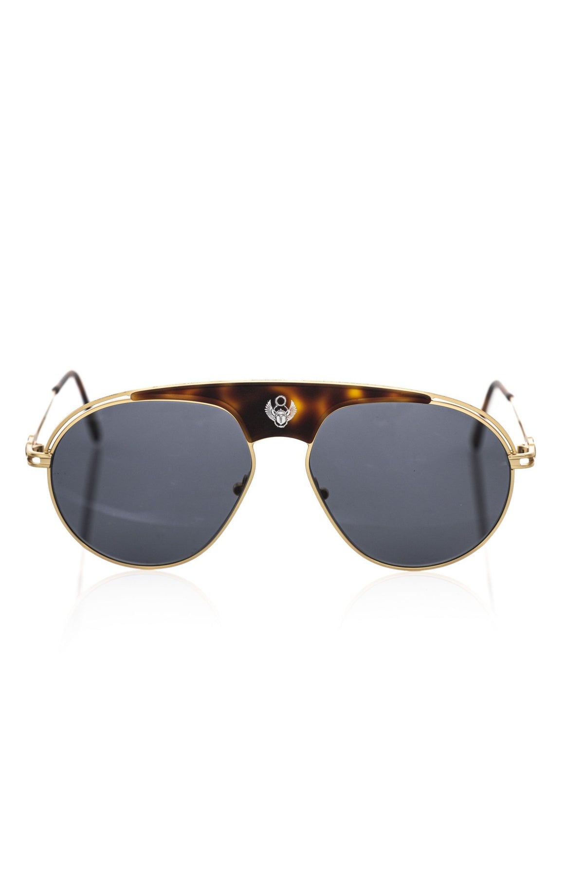 Frankie Morello Brown Metallic Fibre Men Sunglass - Eljoys Fashion 