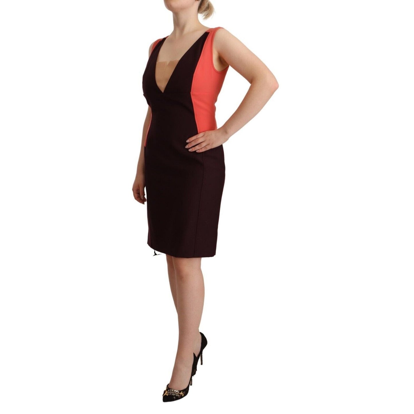CO|TE Multicolor Polyester Sleeveless Sheath Knee Length Dress CO|TE
