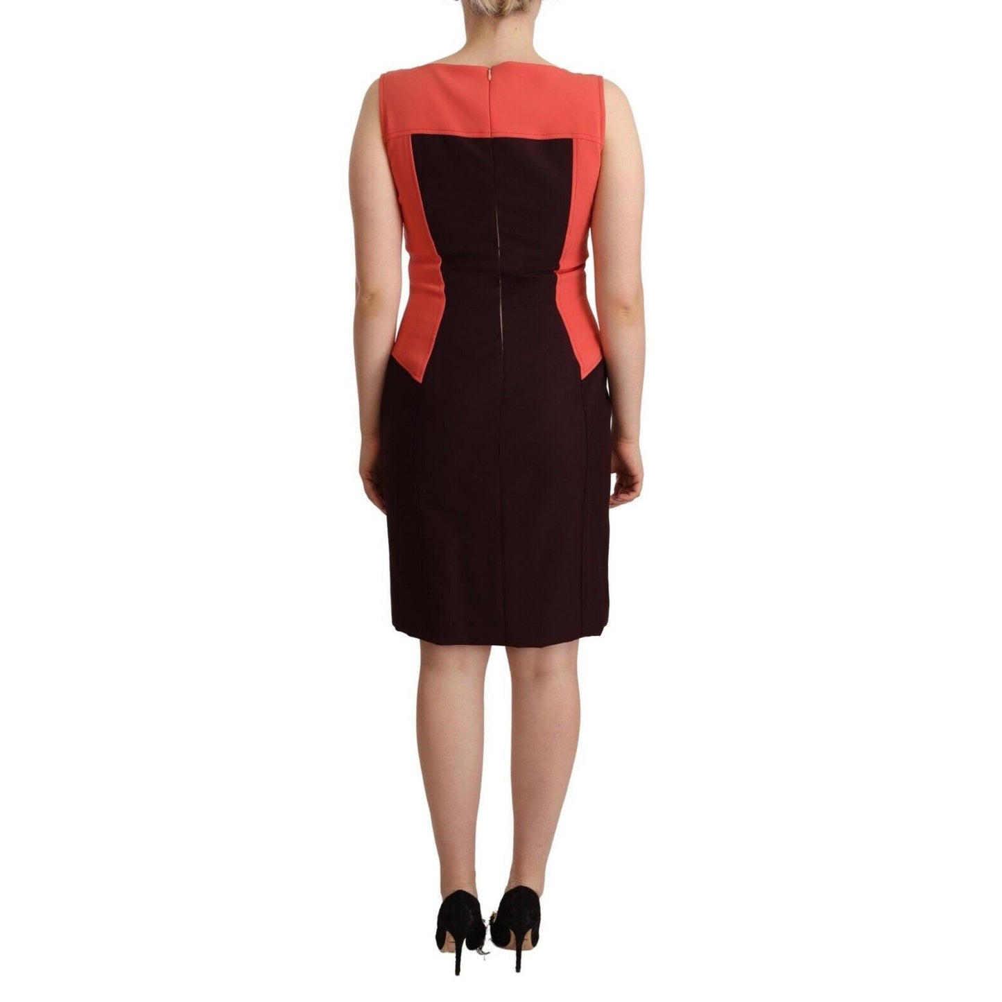 CO|TE Multicolor Polyester Sleeveless Sheath Knee Length Dress CO|TE