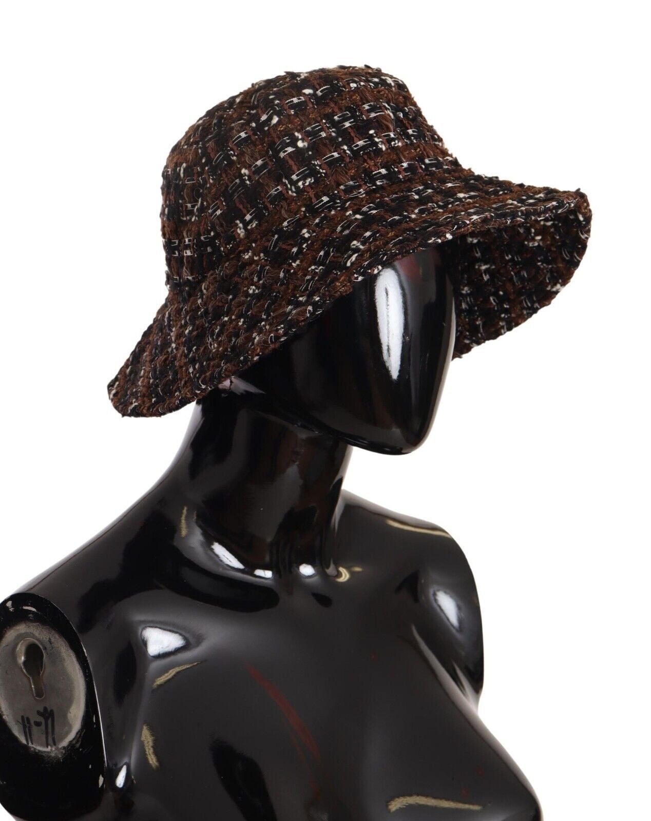 Dolce & Gabbana Multicolor Fabric Woven Wide Brim Bucket Hat Dolce & Gabbana