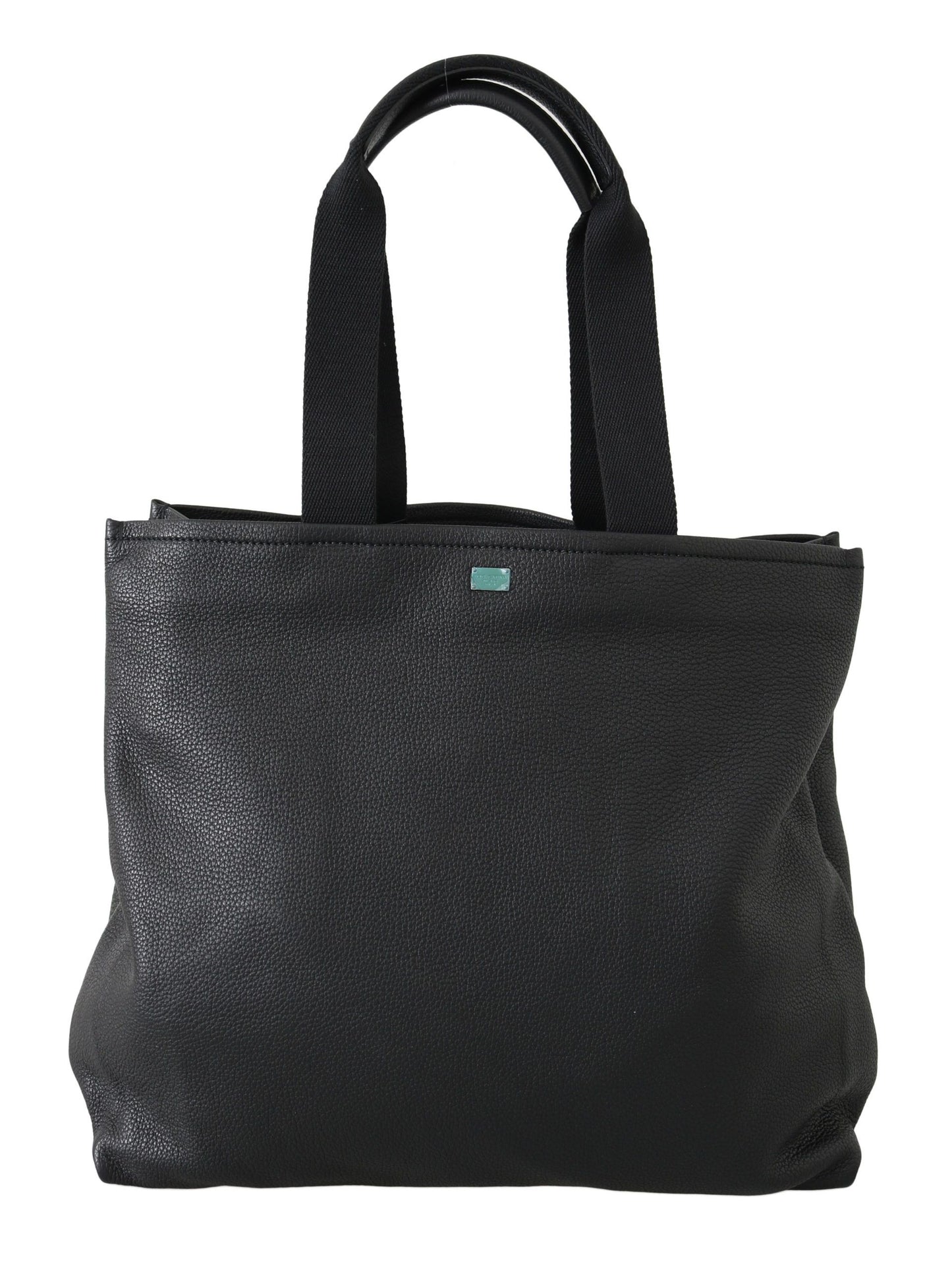 Dolce & Gabbana Black Leather Travel Shopping Gym #DGFAMILY Tote Bag Dolce & Gabbana