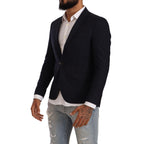 Domenico Tagliente Black Single Breasted One Button Suit Jacket