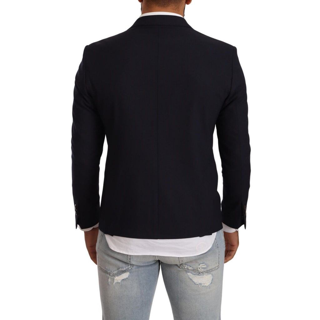 Domenico Tagliente Black Single Breasted One Button Suit Jacket