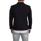 Domenico Tagliente Black Single Breasted One Button Suit Jacket