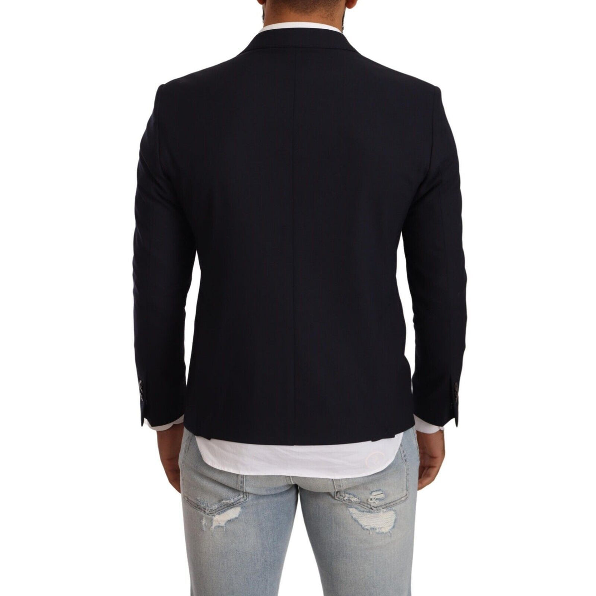 Domenico Tagliente Black Single Breasted One Button Suit Jacket