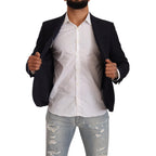 Domenico Tagliente Black Single Breasted One Button Suit Jacket
