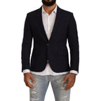 Domenico Tagliente Black Single Breasted One Button Suit Jacket