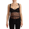 Dolce & Gabbana Black Silk Lace Babydoll Nylon Lingerie Top