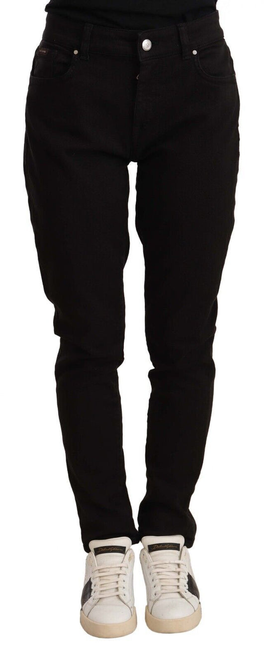 Dolce & Gabbana Black Skinny Slim Denim Cotton Stretch Jeans Dolce & Gabbana