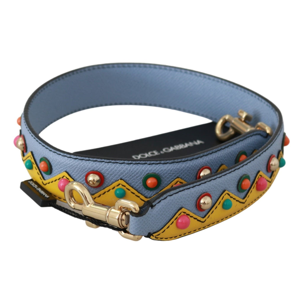 Dolce & Gabbana Blue Handbag Accessory Shoulder Strap Leather