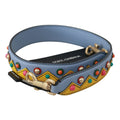 Dolce & Gabbana Blue Handbag Accessory Shoulder Strap Leather