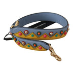 Dolce & Gabbana Blue Handbag Accessory Shoulder Strap Leather