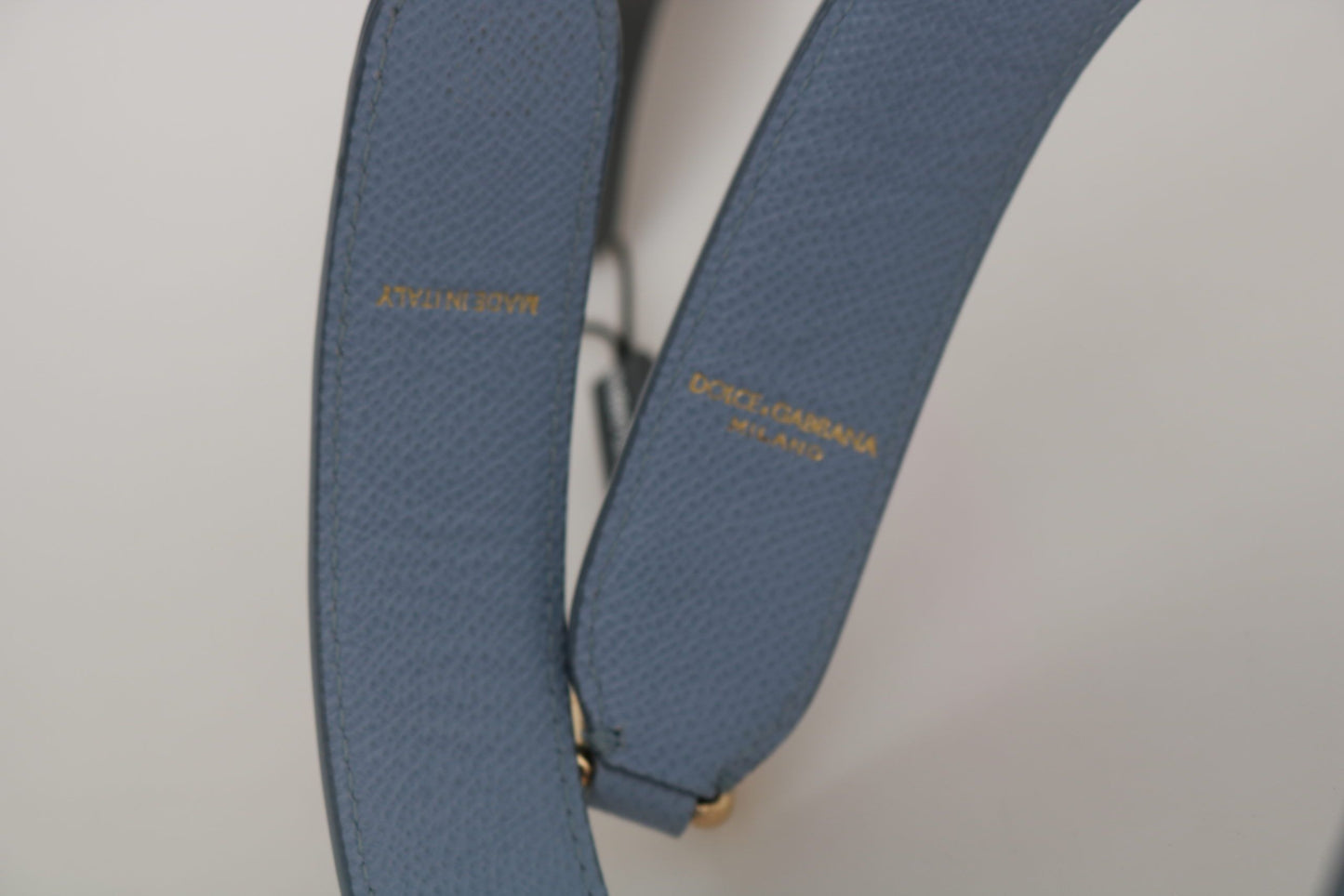 Dolce & Gabbana Blue Leather Handbag Accessory Shoulder Strap Dolce & Gabbana