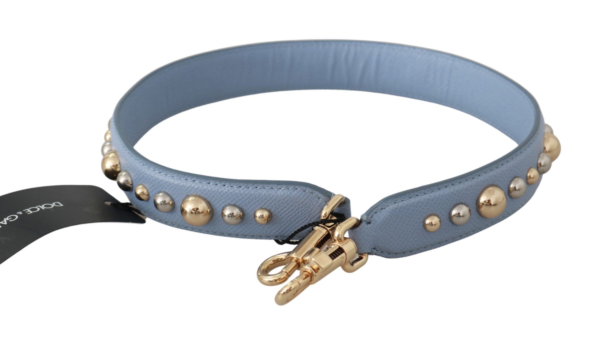 Dolce & Gabbana Blue Leather Handbag Accessory Shoulder Strap Dolce & Gabbana