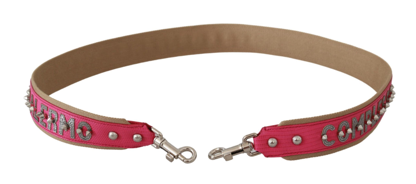 Dolce & Gabbana Pink Handbag Accessory Leather Shoulder Strap Dolce & Gabbana