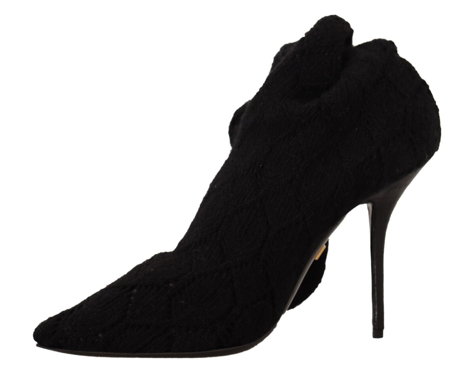 Dolce & Gabbana Black Stretch Socks Knee High Booties Shoes Dolce & Gabbana