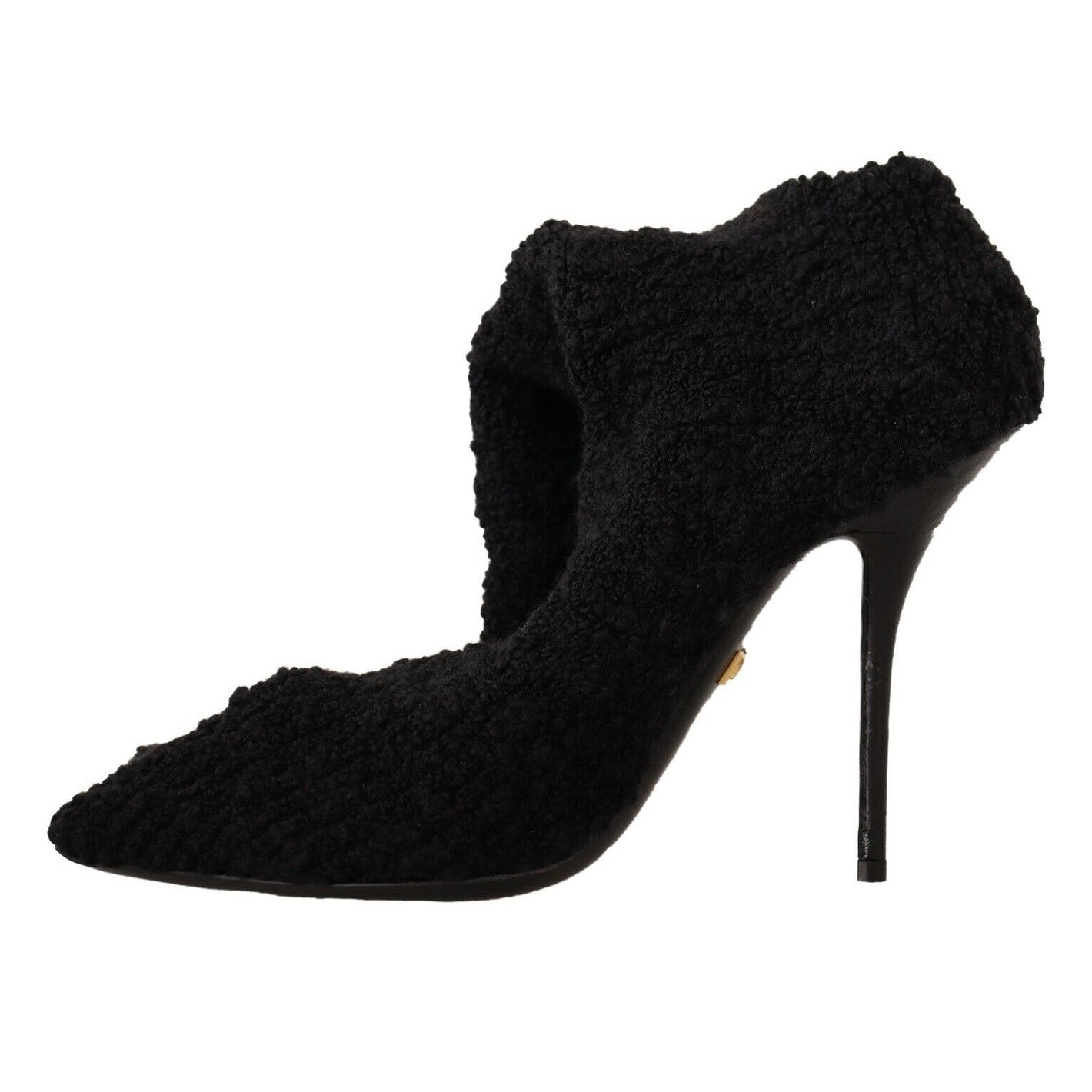 Dolce & Gabbana Black Stretch Socks Knee High Booties Shoes