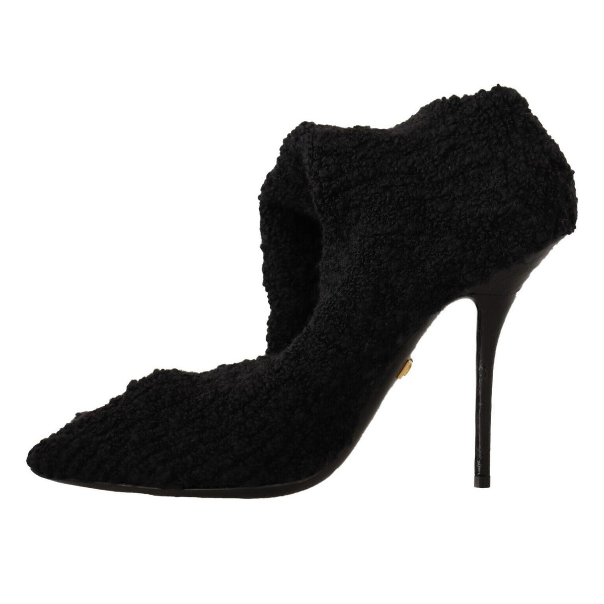 Dolce & Gabbana Black Stretch Socks Knee High Booties Shoes
