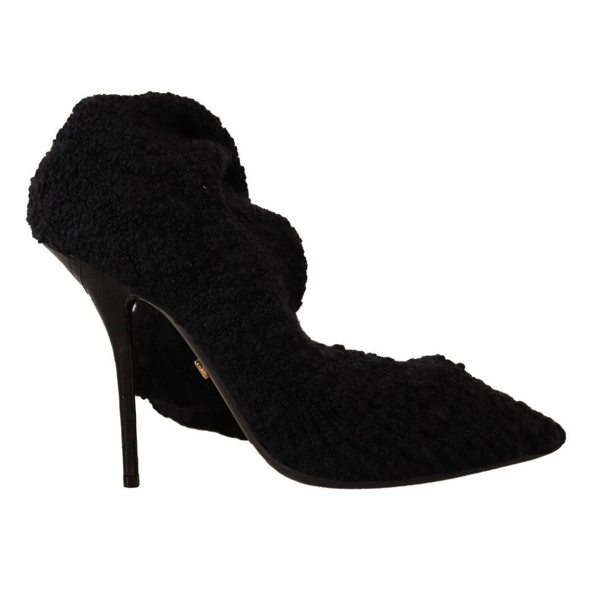 Dolce & Gabbana Black Stretch Socks Knee High Booties Shoes