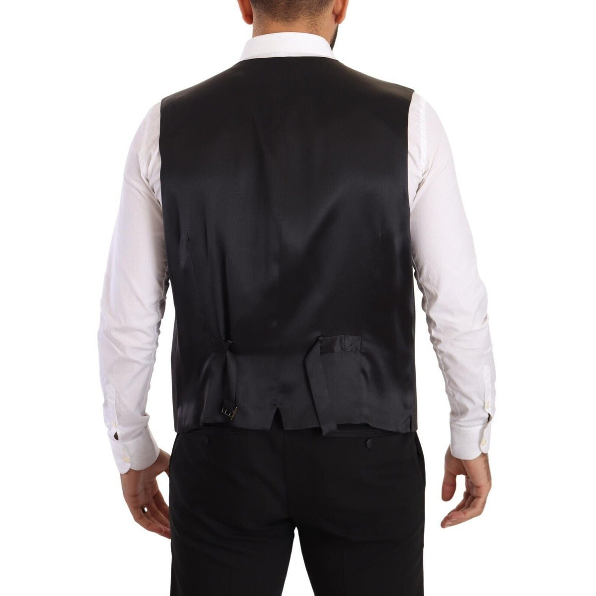 Dolce & Gabbana Gray Double Breasted 2 Piece SICILIA Blazer