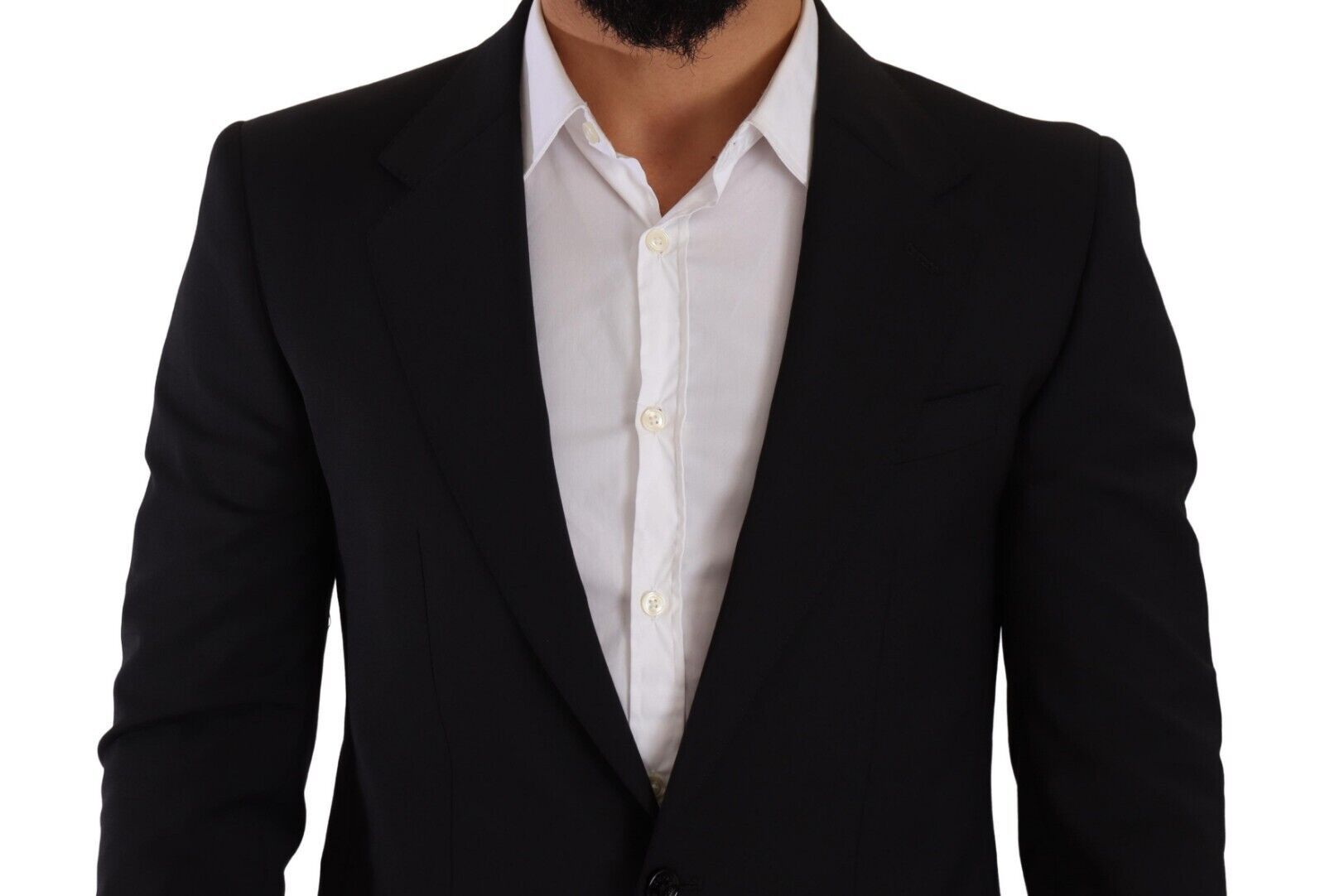 Dolce & Gabbana Black Slim Fit Vest 2 Button MARTINI Blazer Dolce & Gabbana