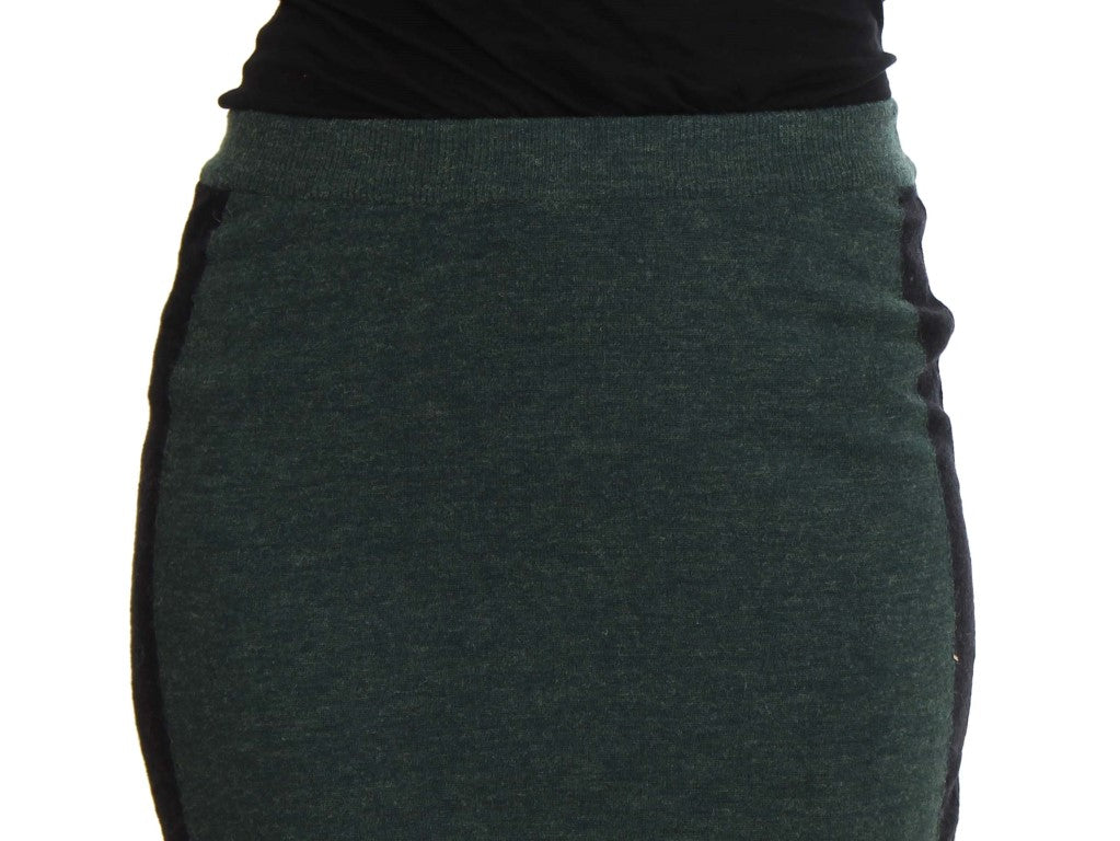 MILA SCHÖN Green Wool Blend Pencil Skirt MILA SCHÖN