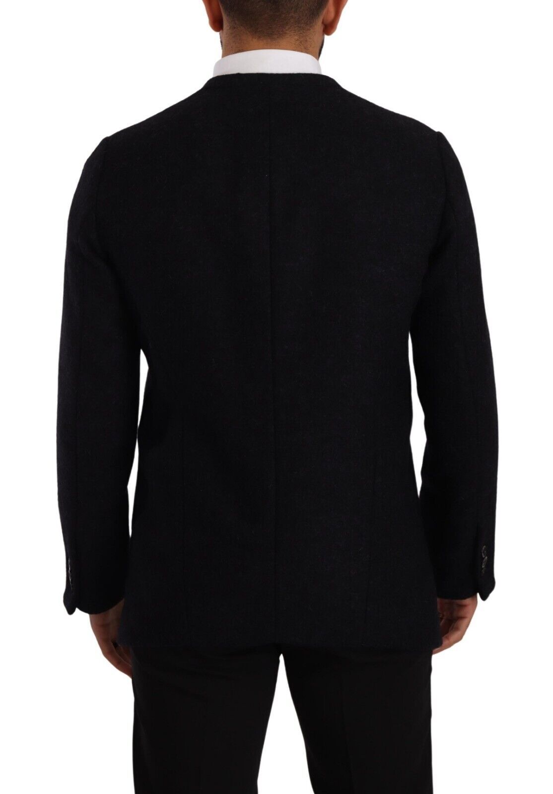 Dolce & Gabbana Gray Alpaca Button Down Men Coat Jacket Dolce & Gabbana