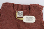 PINK MEMORIES Red Cotton Blend Knitted Sleeveless Sweater