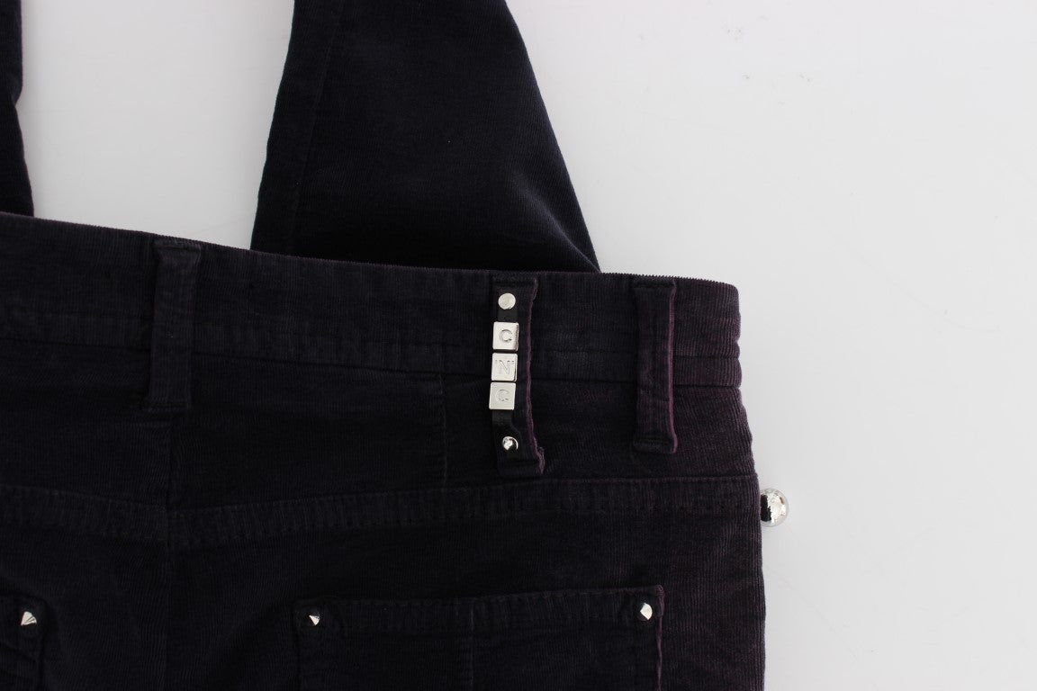 Costume National Purple Cropped Corduroys Jeans Costume National