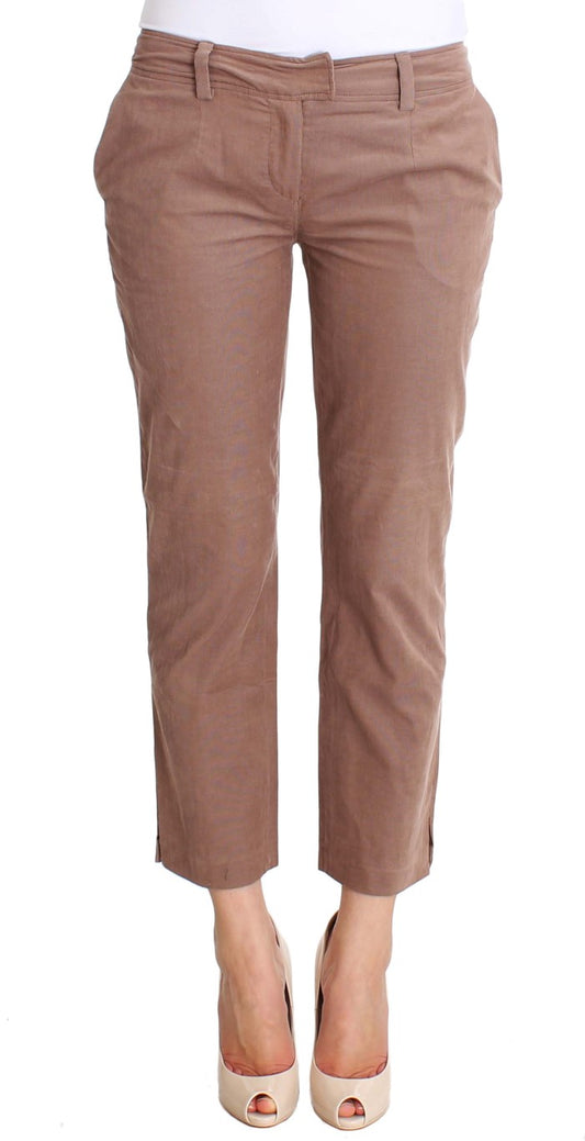 Costume National Brown Cropped Corduroys Pants Costume National
