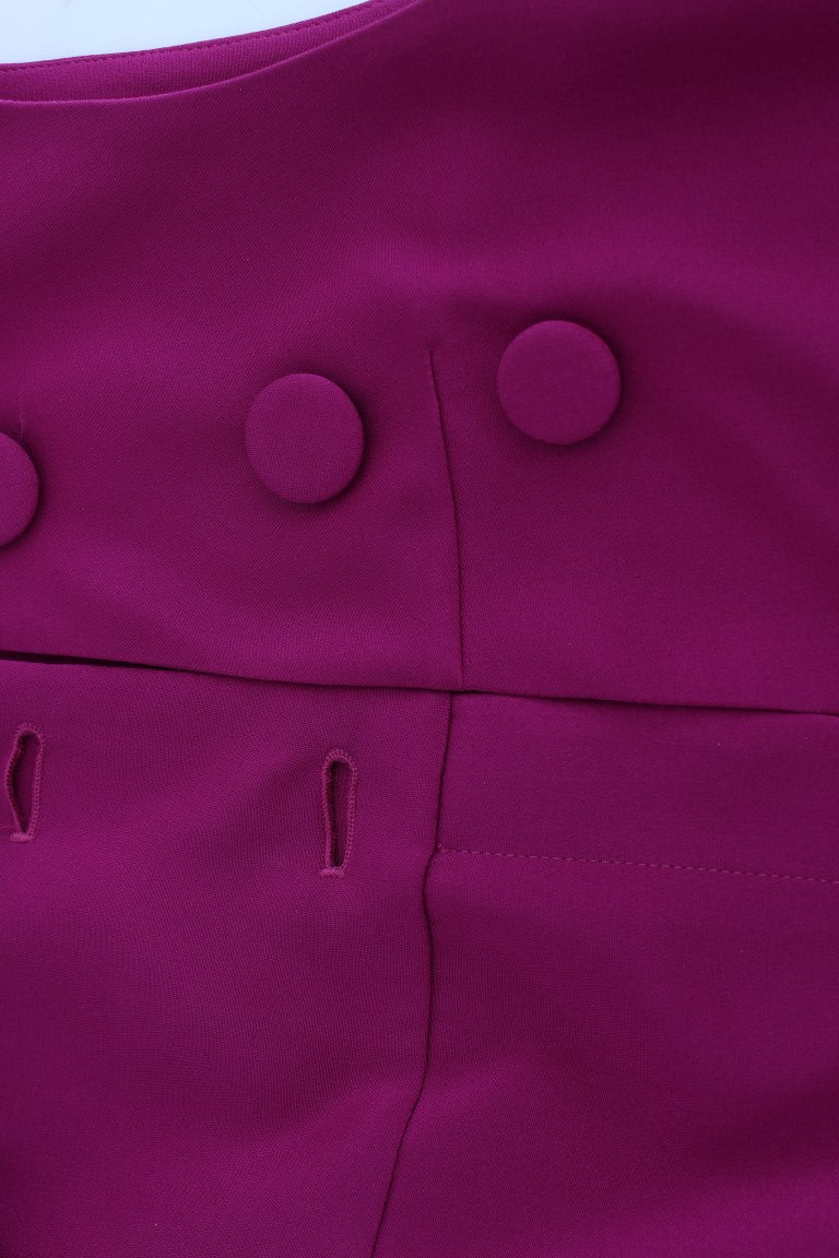Barbara Casasola Purple Silk Sleeveless Blouse Top Barbara Casasola