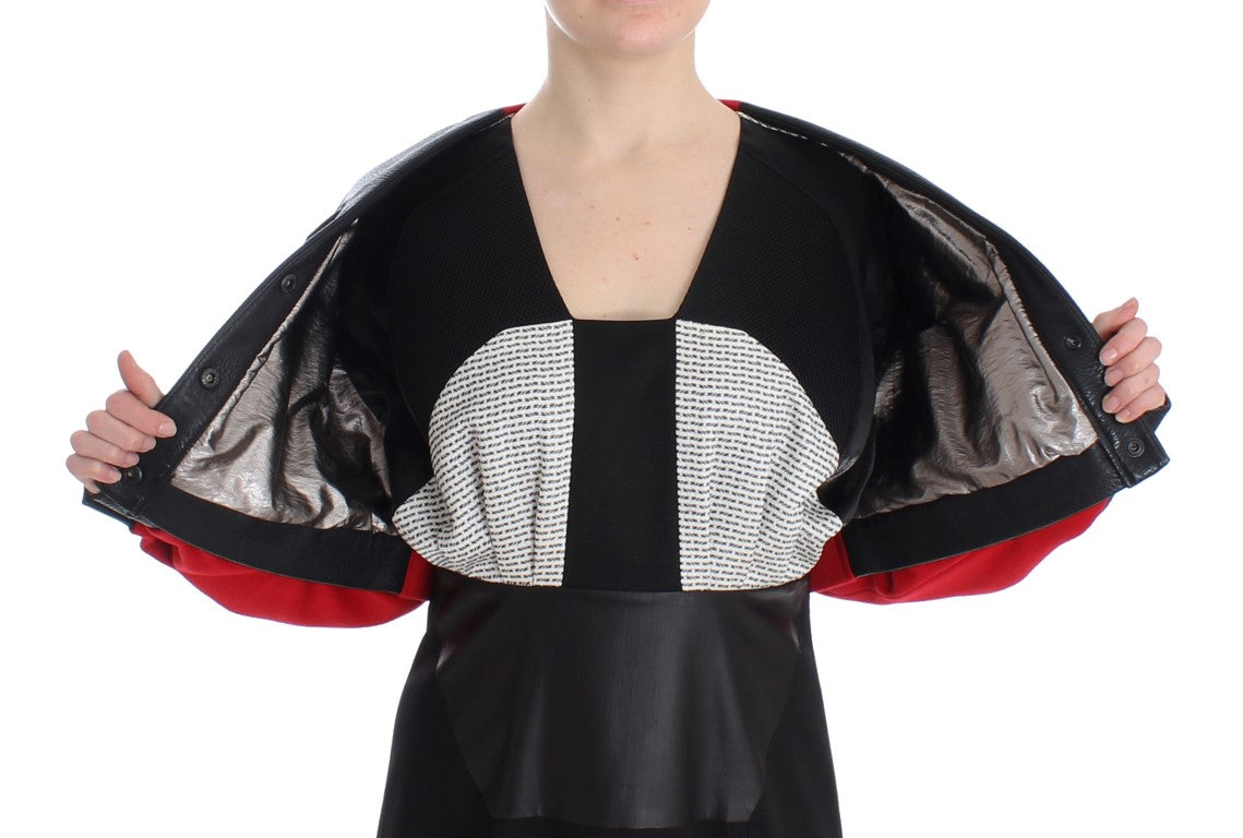 KAALE SUKTAE Black Short Croped Coat Bomber Jacket KAALE SUKTAE