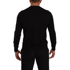Dolce & Gabbana Black Cashmere Button Down Cardigan Sweater