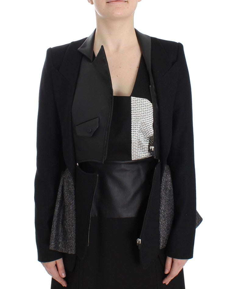 KAALE SUKTAE Black Short Blazer Coat Biker Jacket KAALE SUKTAE