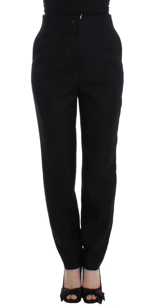 KAALE SUKTAE Black High Waist Straight Slim Dress Pants KAALE SUKTAE