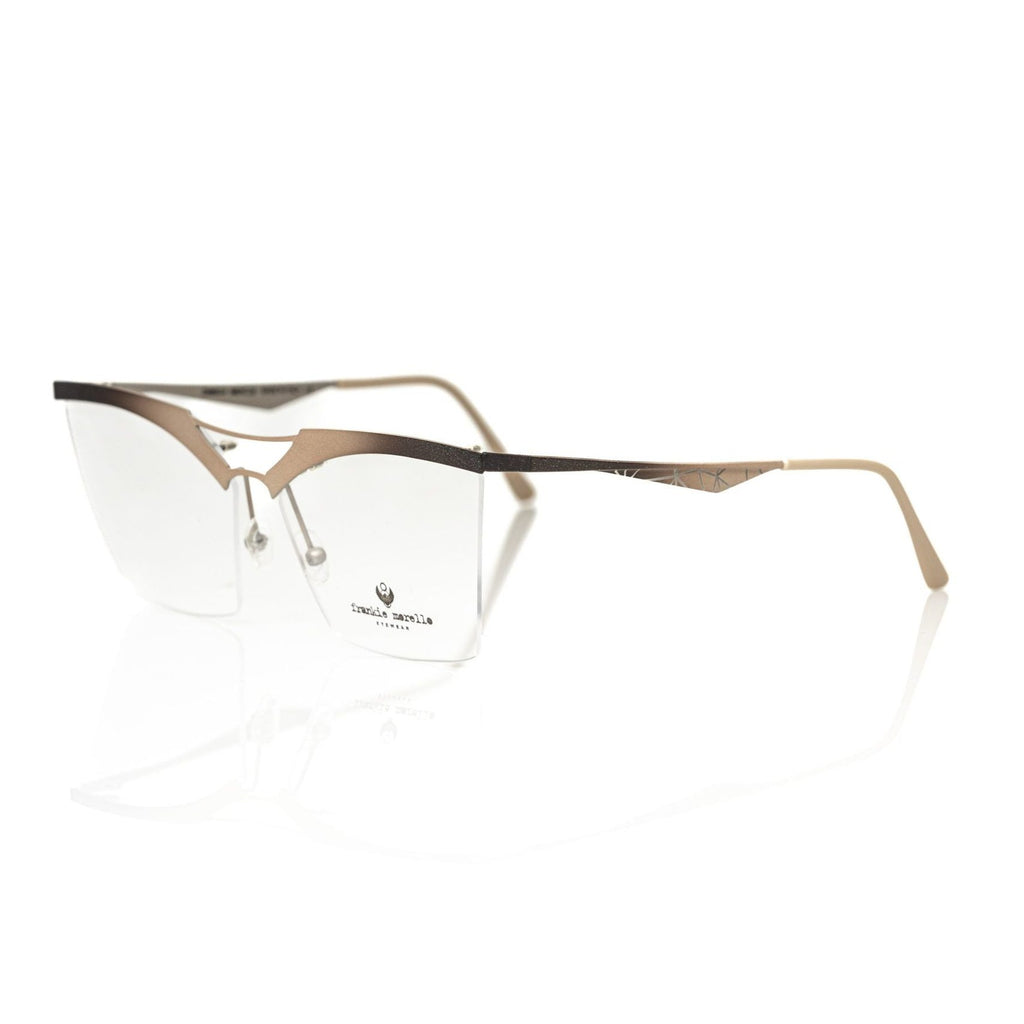 Frankie Morello Gold Metallic Women's Eyeglass Frame