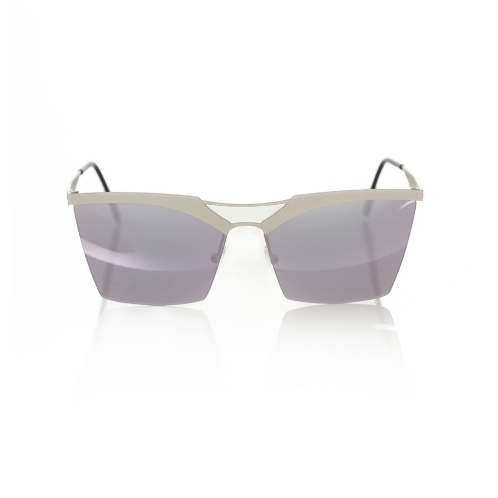 Frankie Morello Silver Metallic Women Sunglass